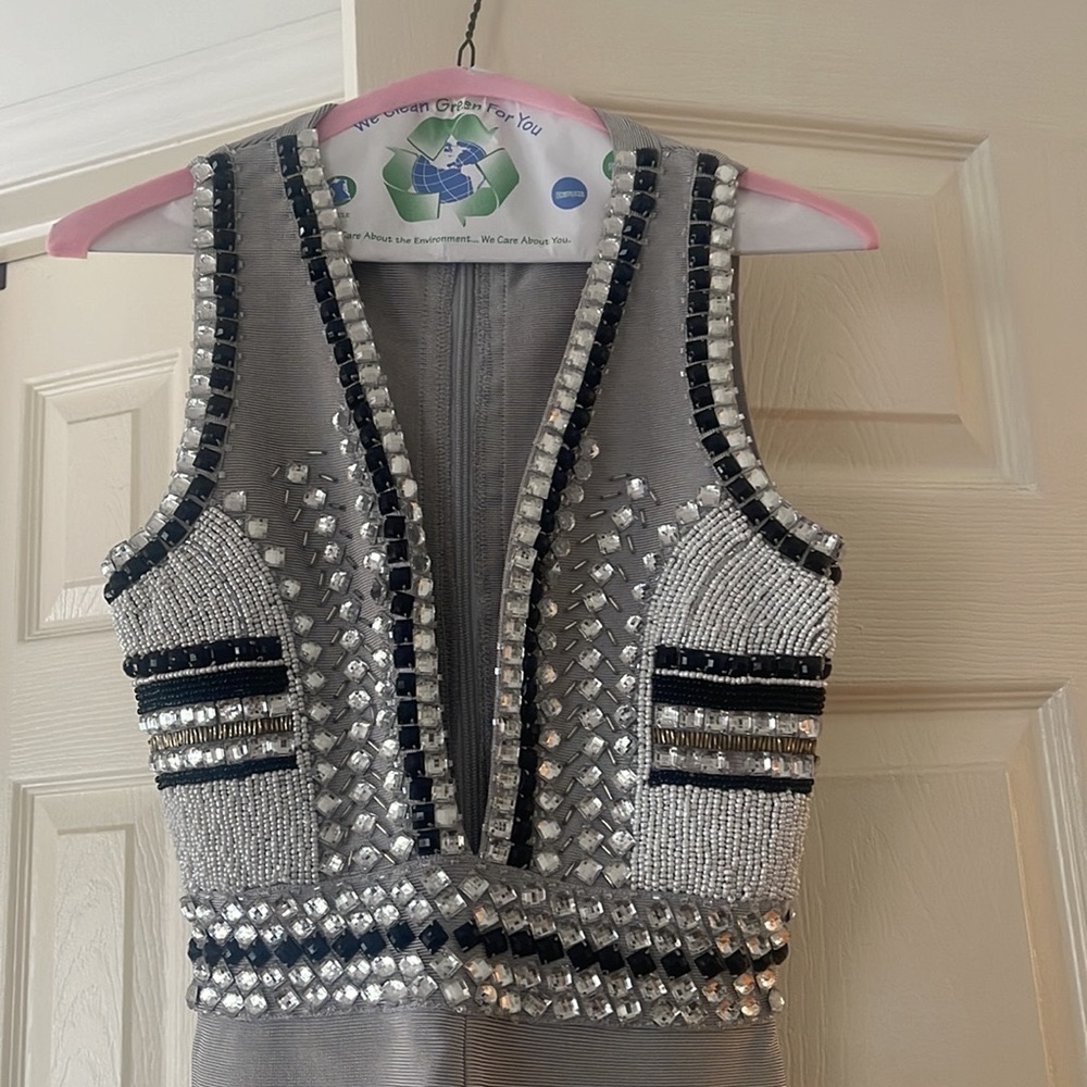 Miss Ceto Bedazzled jumpsuit